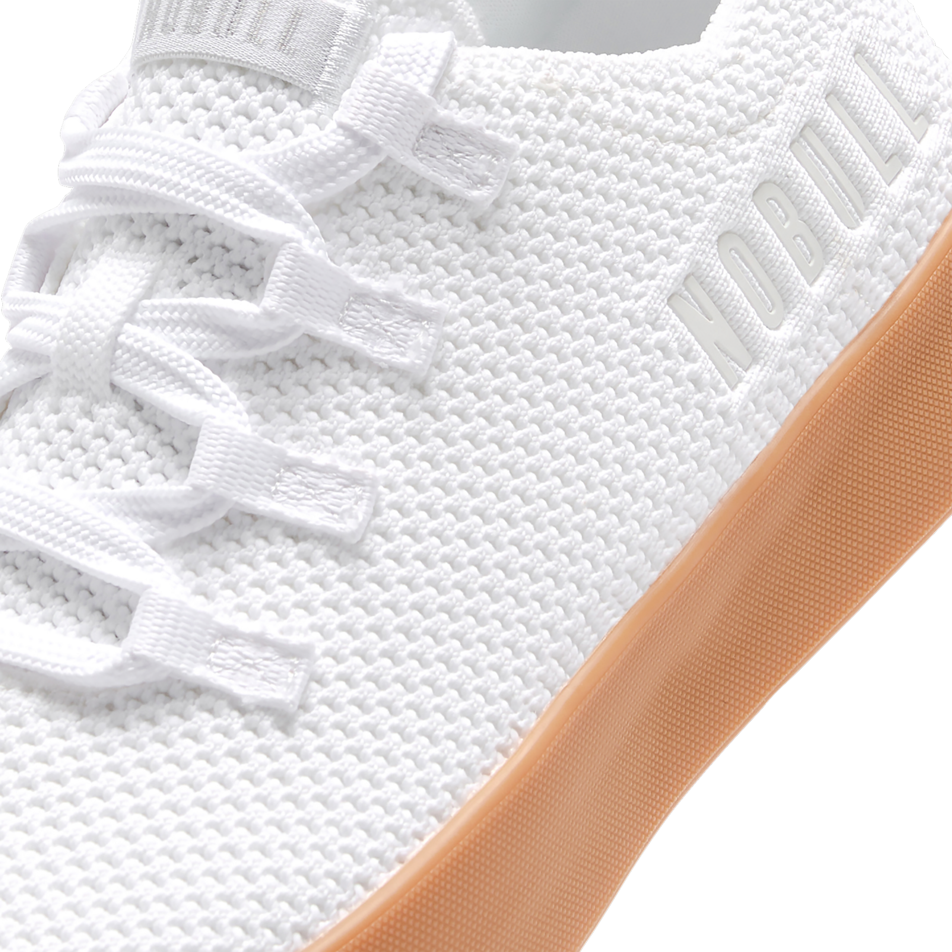 Men's White Gum Sole Knit Sneakers - Casual Comfortable Shoes for Walking, Running & Everyday Wear