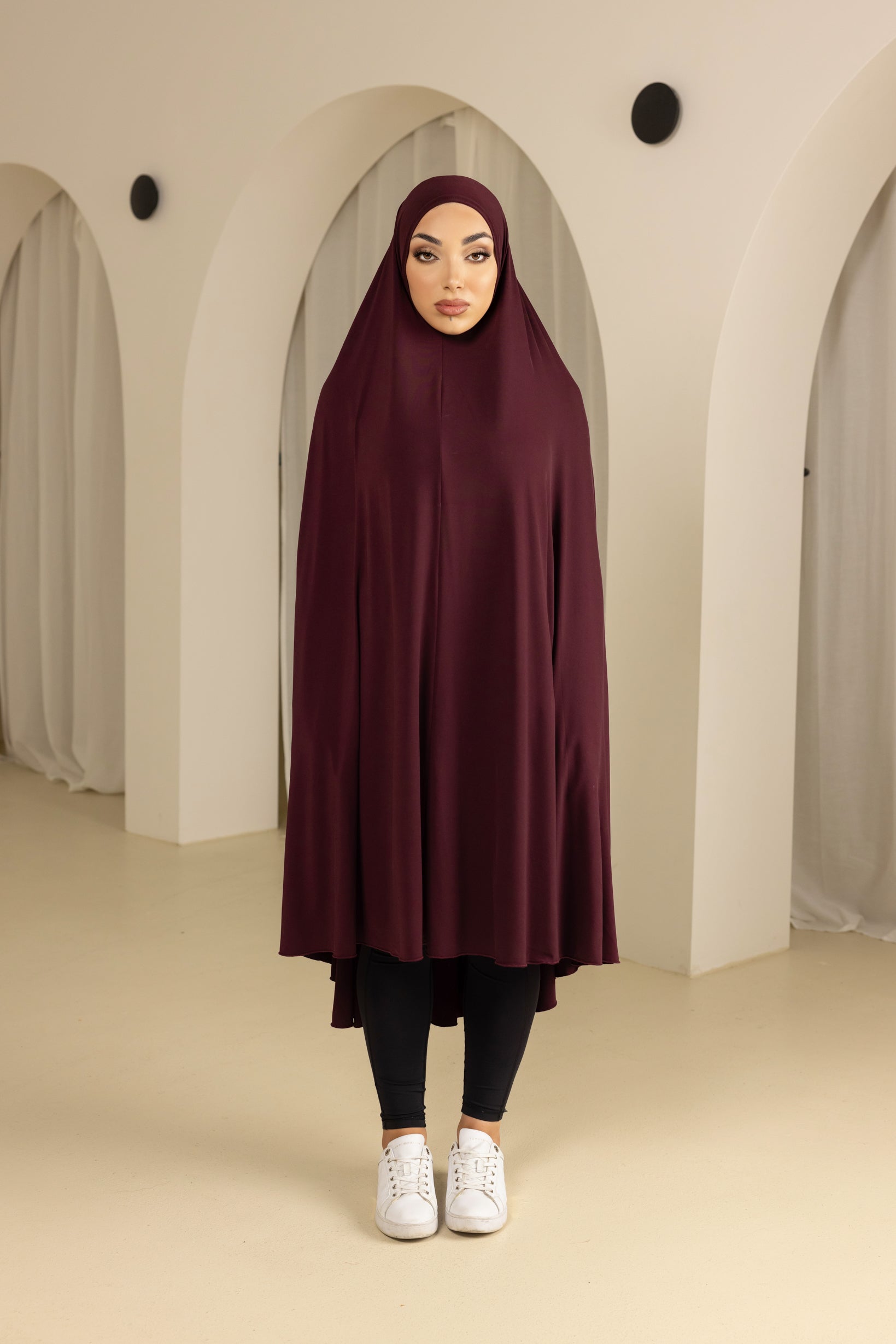 Stylish Jilbab in Shades of Red - Modest Islamic Women's Prayer Dress for Daily Wear & Special Occasions
