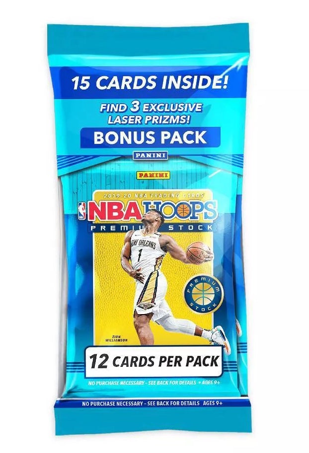 2019-2020 Panini Hoops Premium Stock NBA Basketball Cards - Multipack & Cello Pack for Collectors | Perfect for Trading, Gifting & Displaying