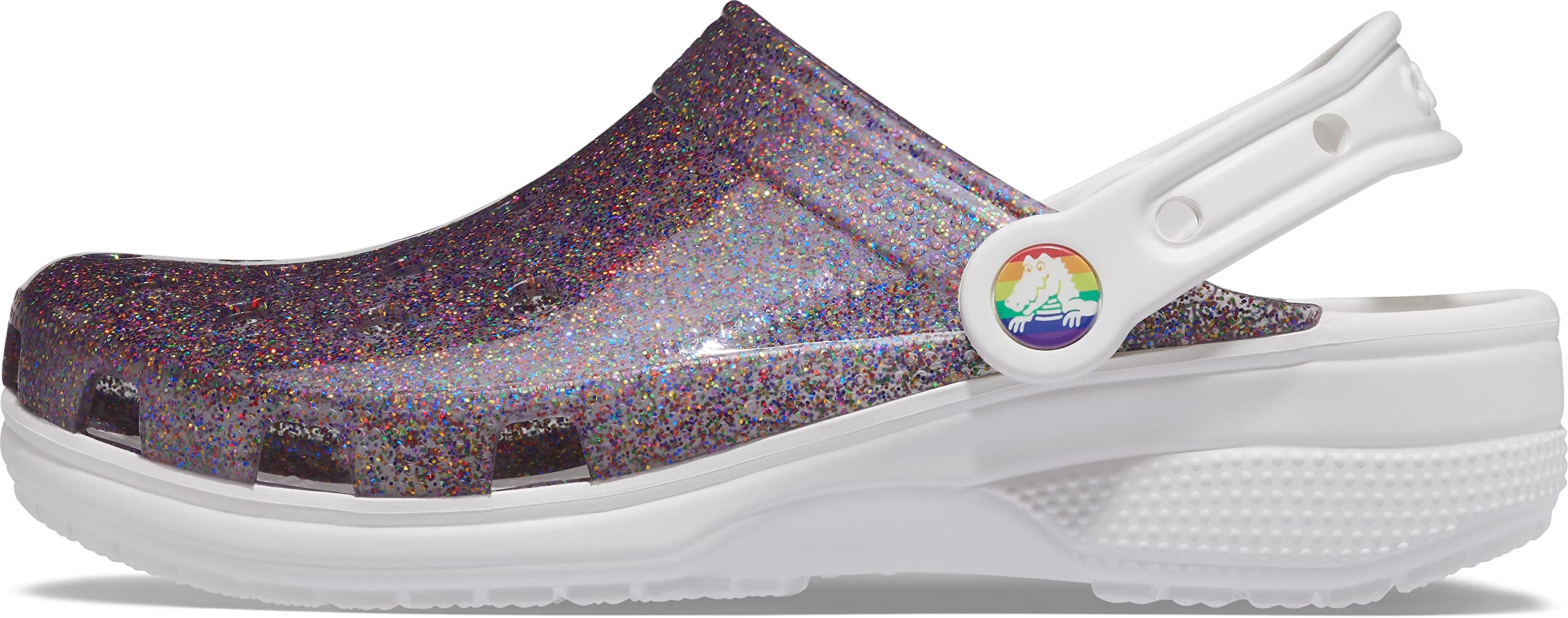 Crocs Unisex-Adult Classic High Shine Clog - Waterproof & Comfortable Slip-On Shoes for Men & Women - Perfect for Beach, Pool, Garden & Casual Wear
