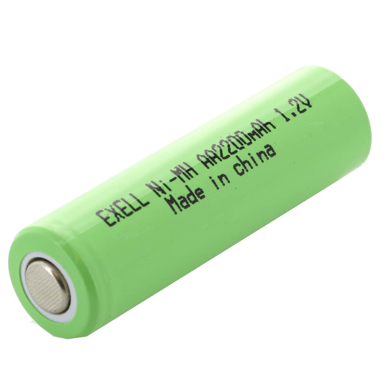 Exell AA Rechargeable Battery 1.2V 2200mAh Ni-MH Flat Top - Power for Mopeds, Radios, Electric Razors & Phones - Long Lasting Energy for Home, Office & Outdoor Use