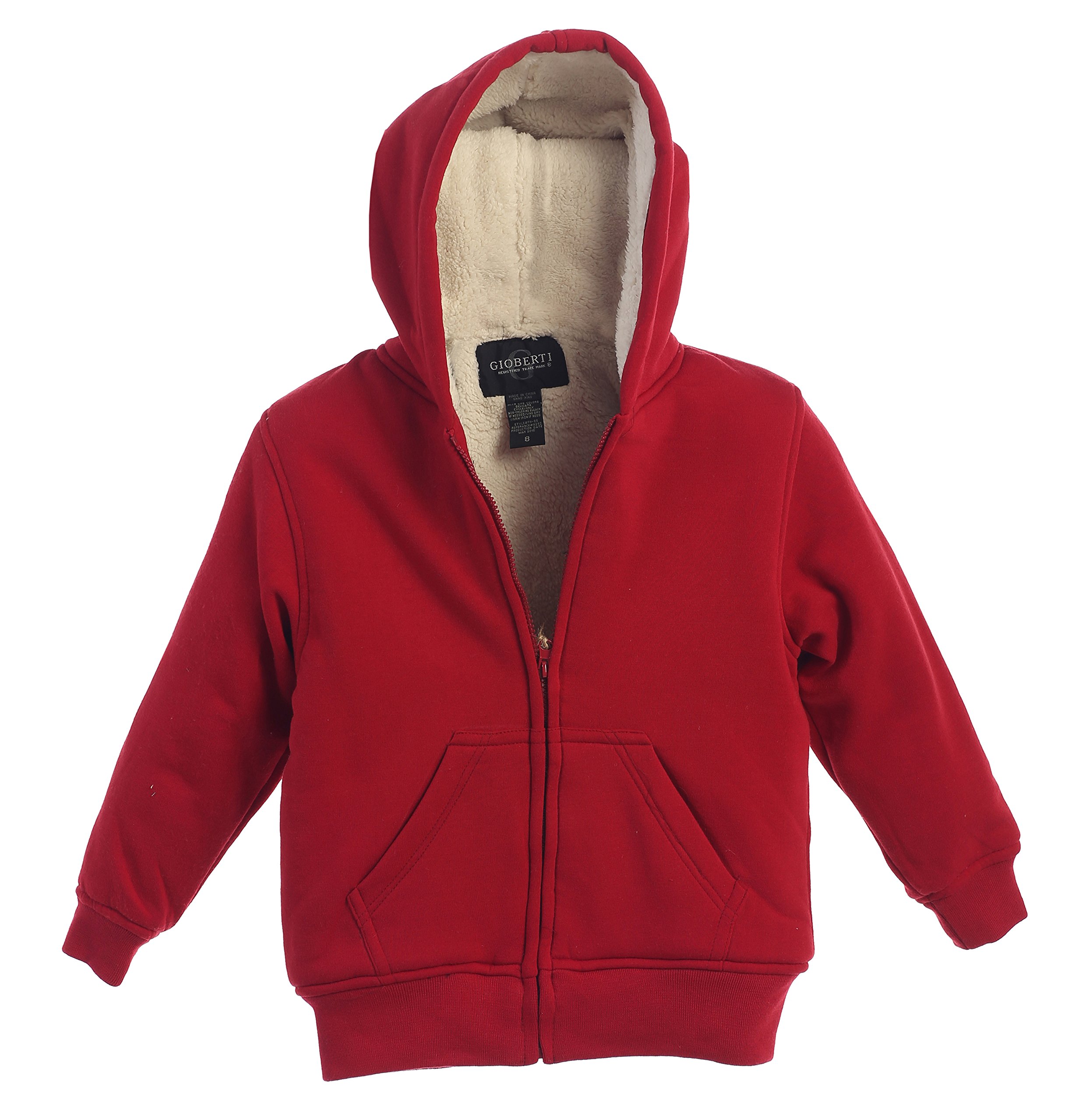 Gioberti Boys Zip Up Fleece Hoodie Jacket - Warm Winter Pullover for Kids - Perfect for School, Outdoor Play & Casual Wear