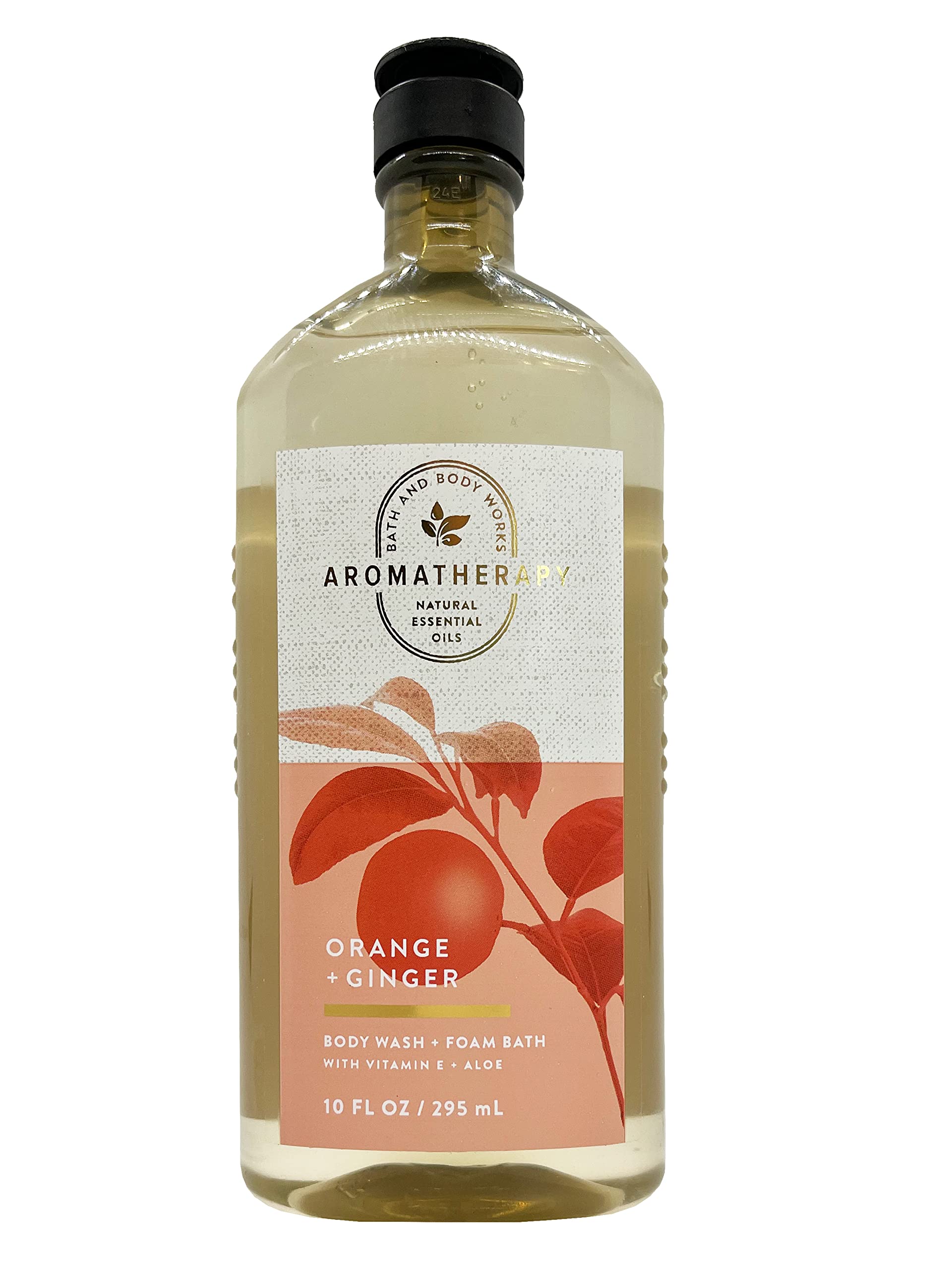 Bath & Body Works Aromatherapy Energy Orange Ginger Body Wash & Foam Bath - 10 Fl Oz, Refreshing Shower Gel for Morning Boost & Stress Relief, Perfect for Daily Use & Spa Days