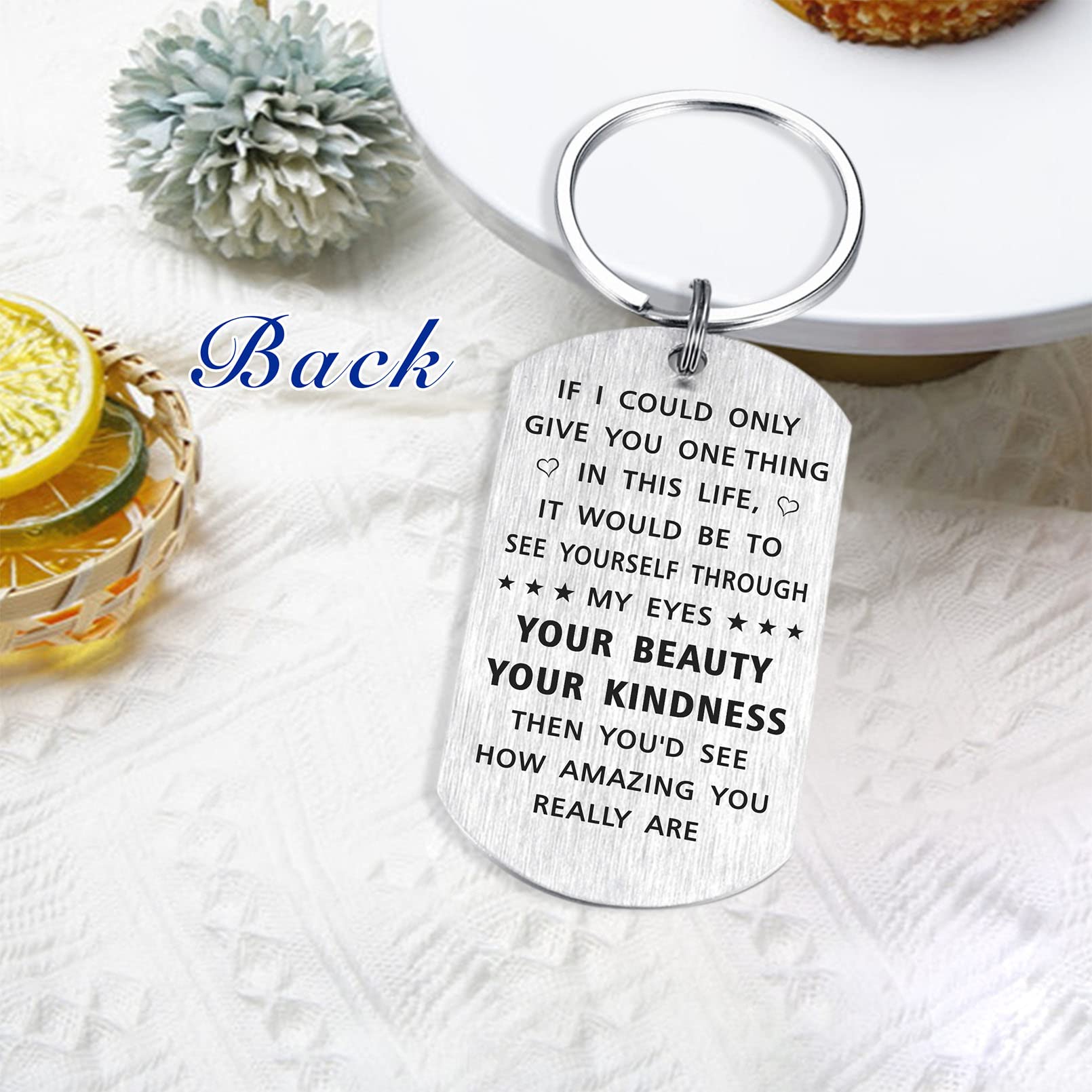 I Love My Favorite Granddaughter Keychain - Engraved Birthday & Graduation Gift for Granddaughters - Perfect for Keyrings, Backpacks & Special Occasions