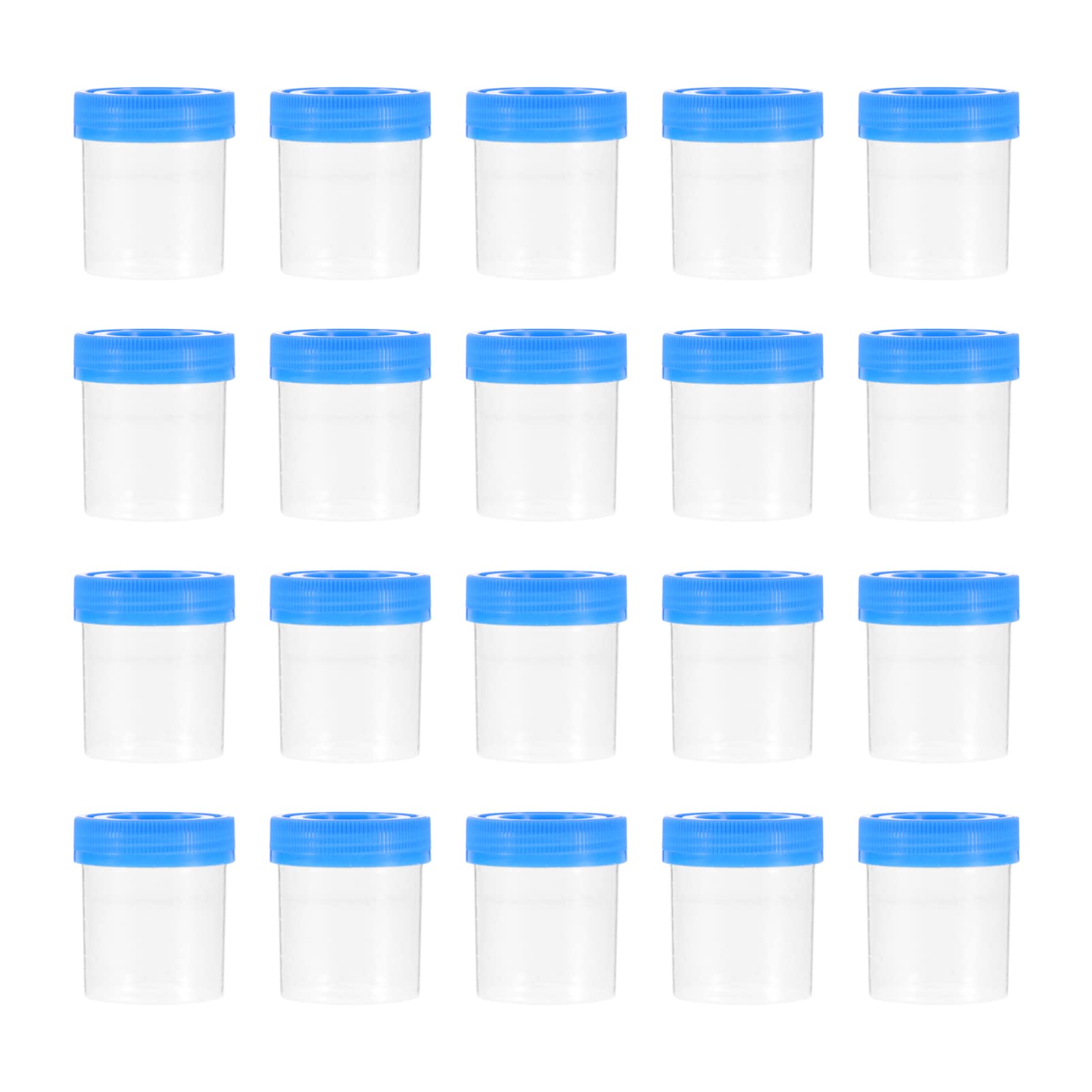 30pcs Screw Top Urine Sample Cups with Lids - Disposable Medical Specimen Containers for Hospital, Lab & Home Use (Random Colors) - Ideal for Urine, Sputum & Fluid Collection