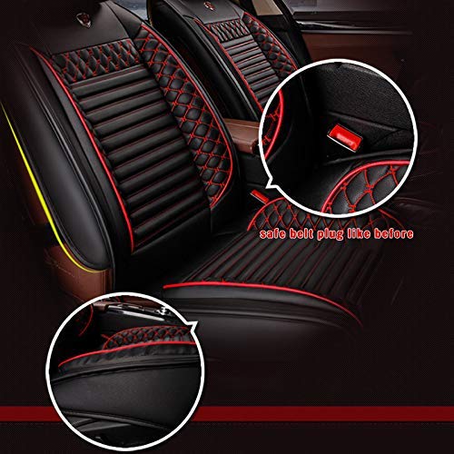 Premium 3D Surround Universal PU Leather Car Seat Covers - Front Pair | Airbag Compatible | Fits Most Cars, Trucks & SUVs | Luxury Protection & Comfort for Daily Commutes & Road Trips