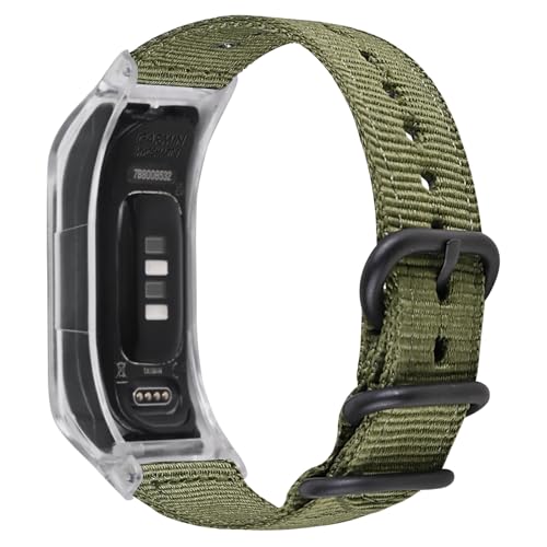 Army Green With Transparent Case