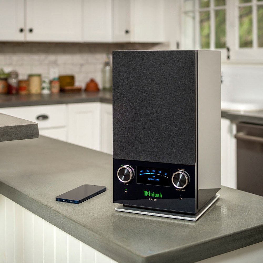 McIntosh RS150 Wireless Bluetooth Speaker - High-Fidelity Audio for Home & Office - Premium Sound System for Music, Movies & Gaming