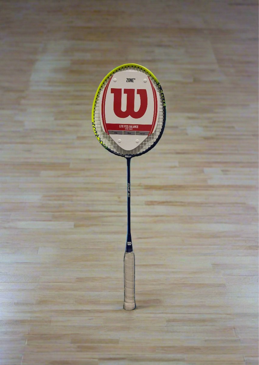 Wilson Zone 60 Badminton Racket - Lightweight Carbon Fiber Badminton Racquet with High Tension String for Professional & Recreational Players - Perfect for Indoor & Outdoor Court Games, Training & Tournaments