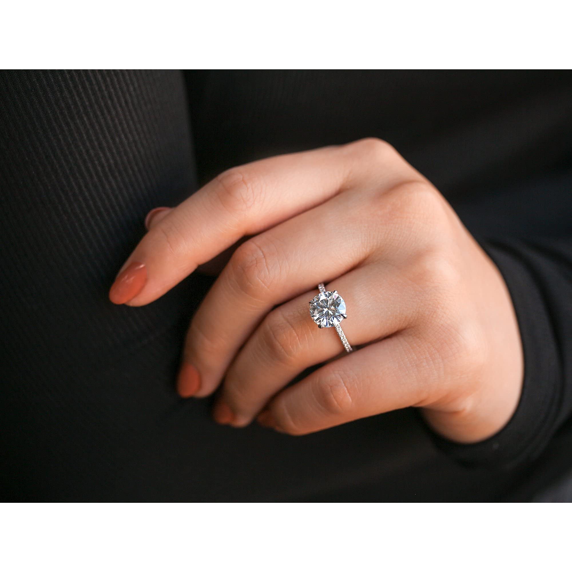 Kobelli Moissanite Wrap Basket Engagement Ring for Women - Durable & Sparkling Wedding Band - Perfect for Proposals, Anniversaries, and Special Occasions
