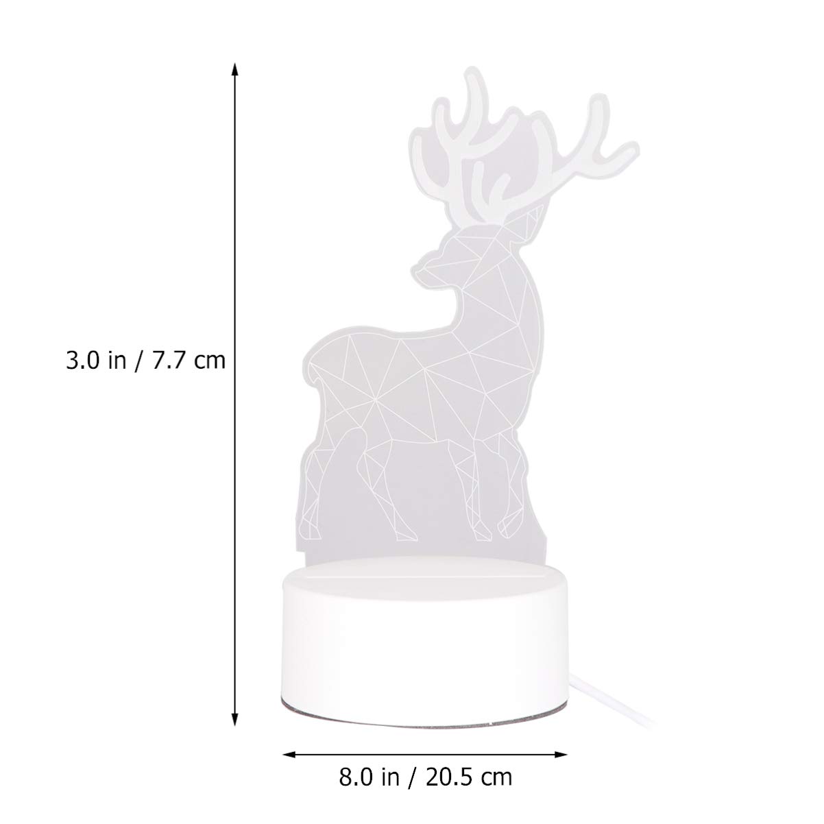 Amosfun Christmas LED Night Light Lamp - 1PC Holiday Figurine Decor with Warm Glow for Bedroom, Nursery, Kids Room - Perfect for Christmas Decor, Bedside Table, Child's Night Light & Seasonal Home Decoration