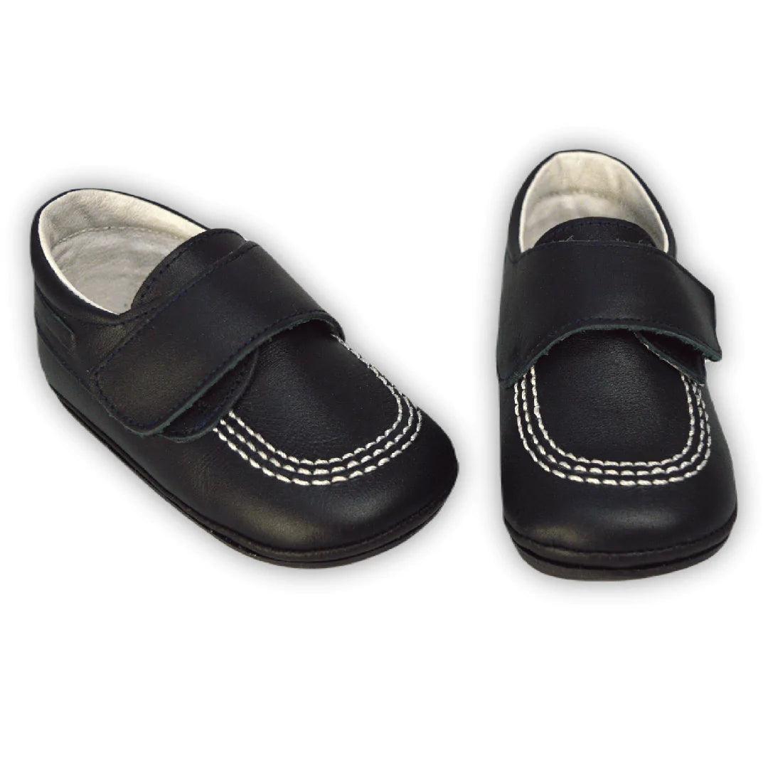 Premium Baby Boy Baptism Hard Sole Shoes - Handcrafted in Spain - Perfect for Christenings, First Communions & Special Occasions