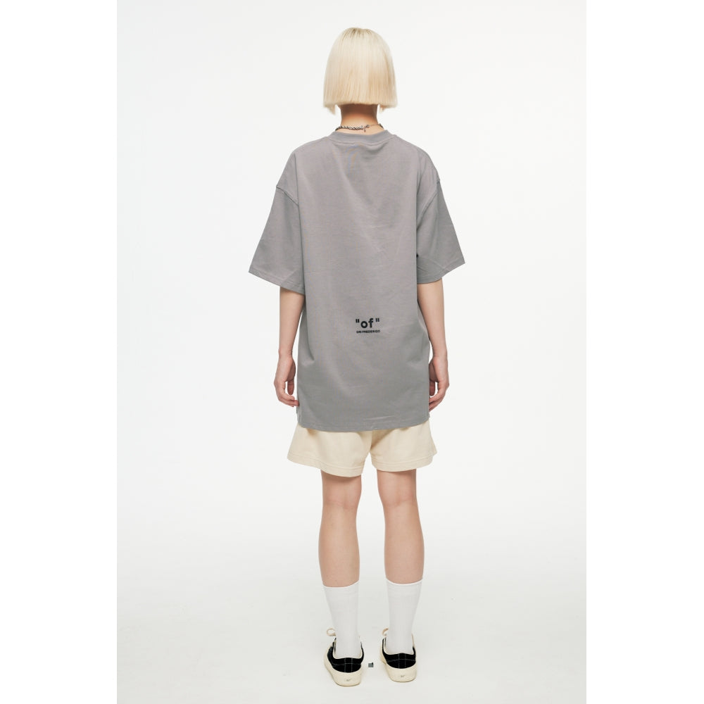 Ori Frederiqo CC Karl Pants Tee Grey T-Shirt - Men's Casual Cotton Graphic Tee for Streetwear & Everyday Outfits