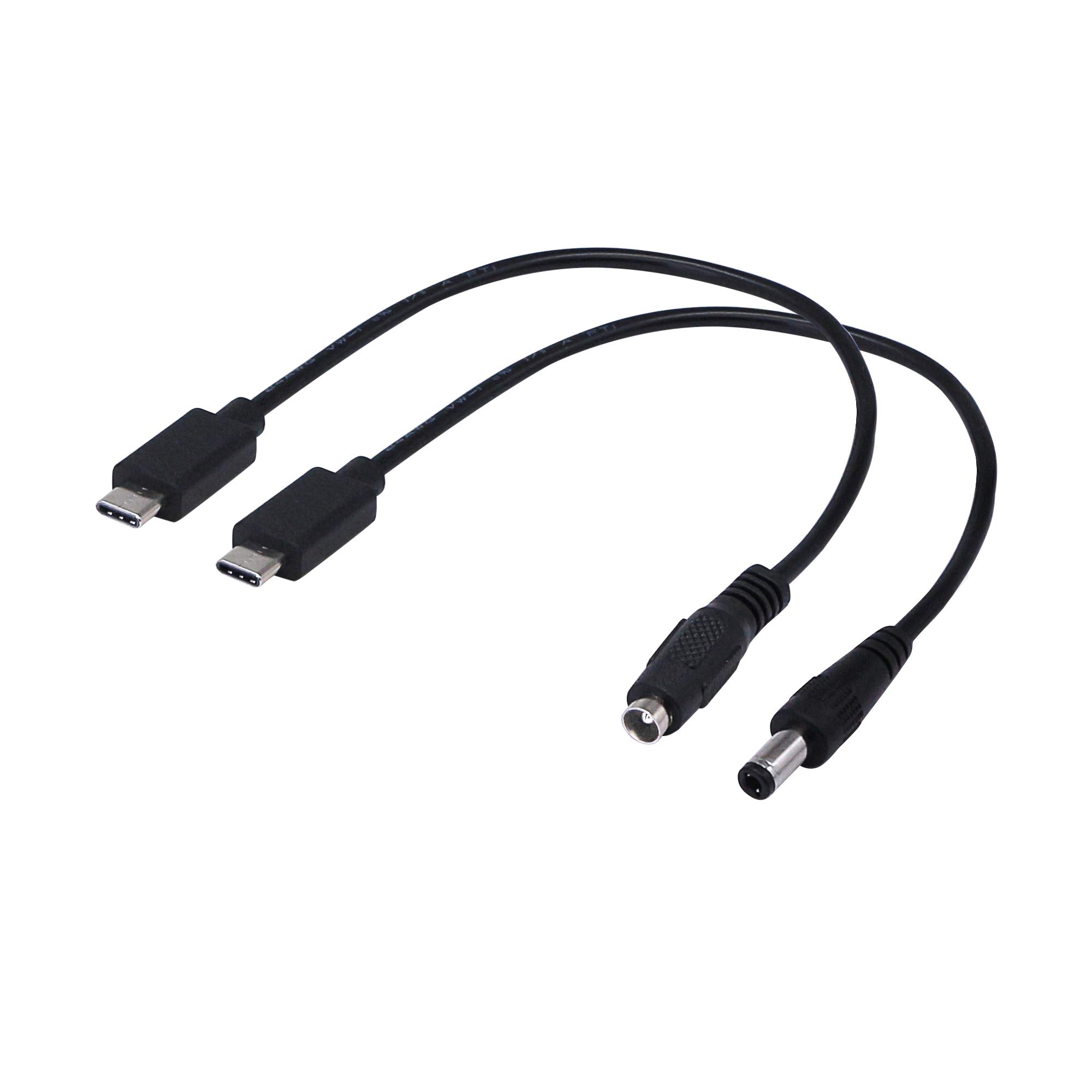 SinLoon USB 3.1 Type-C to DC 5.5x2.5mm Male/Female Power Adapter Cable - Fast Charging Cord for Tablets, Laptops, Monitors - Perfect for Home, Office & Travel Use