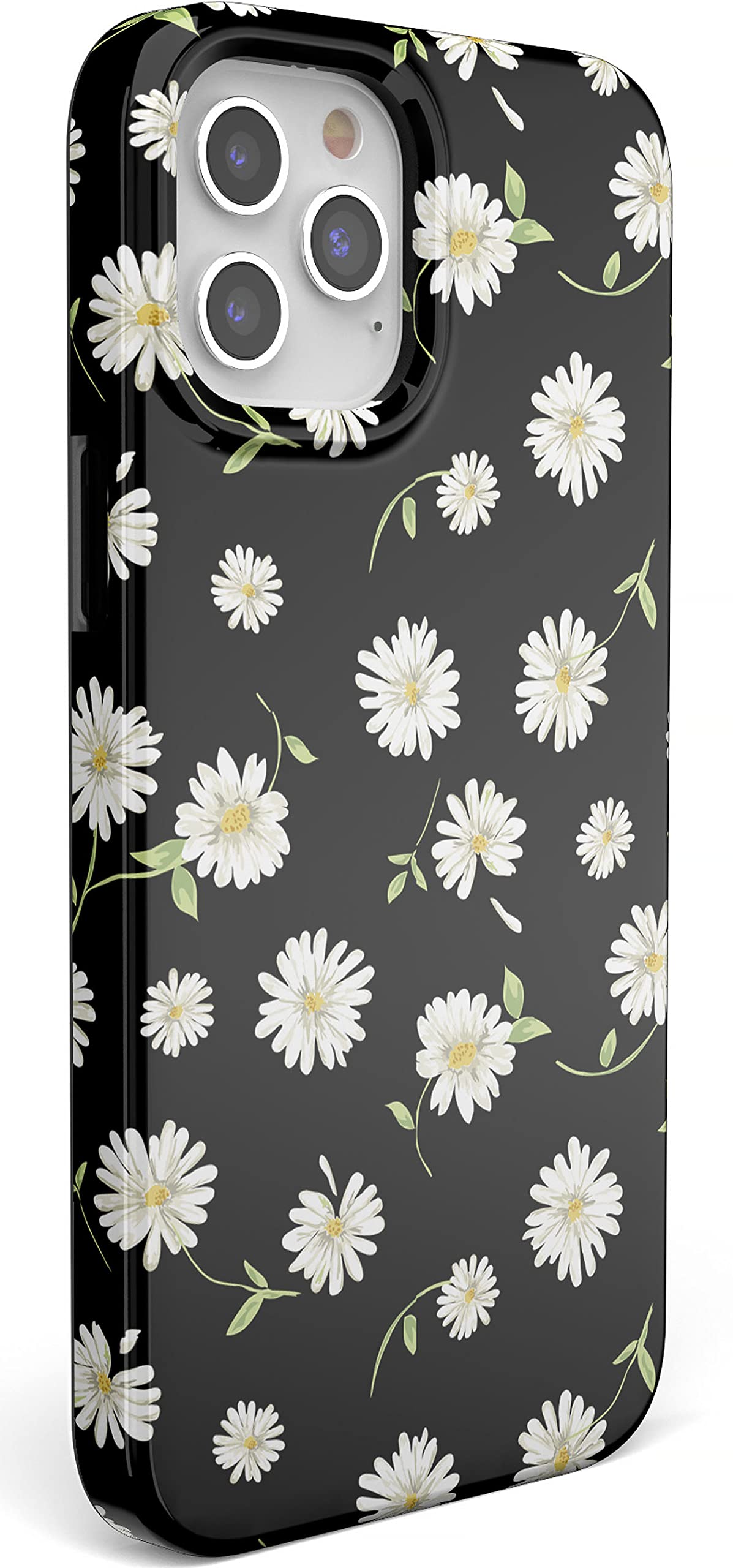 Casely iPhone 11 Pro Max Case - Daisy Daydream Black Floral Design Protective Phone Cover | Slim Fit, Shockproof & Scratch-Resistant | Perfect for Everyday Use, Travel & Outdoor Activities
