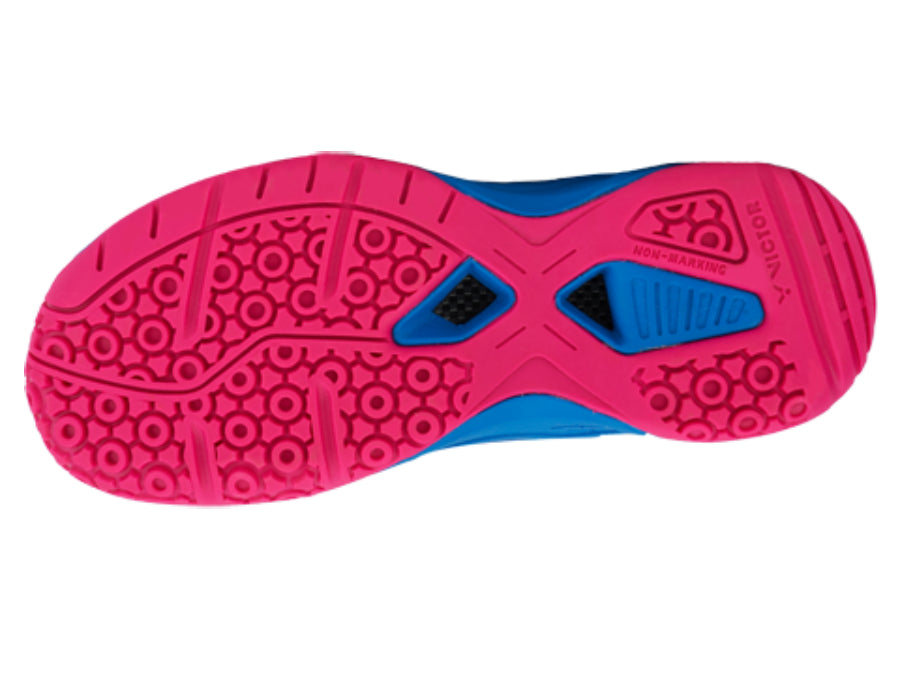 Victor P9500 F Junior Badminton Shoes - Lightweight & Breathable for Kids - Brilliant Blue - Perfect for Indoor Court Sports & Training