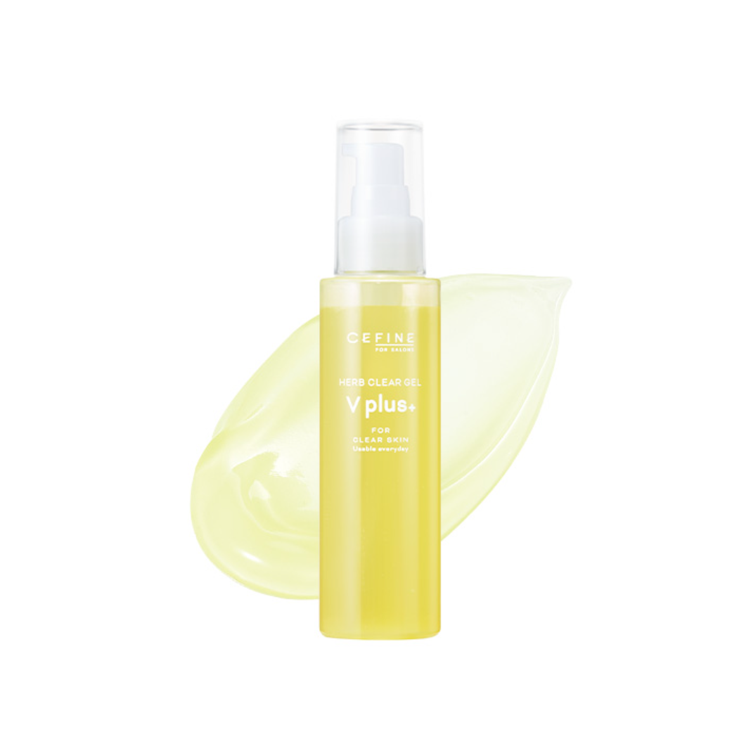 Cefine Herb Clear Gel V Plus - Skin Nourishing Vitamin Peeling Gel 120ml for Exfoliation & Brightening | Perfect for Daily Skincare Routine & Acne-Prone Skin
