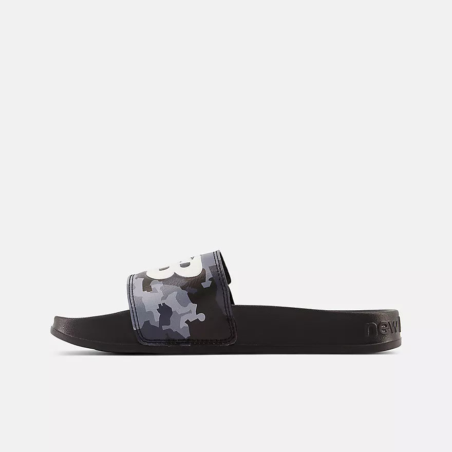 New Balance 200 Adjustable Slide Sandals for Men & Women - Comfortable Black Slides for Walking, Running, Gym & Pool - Lightweight Summer Shoes