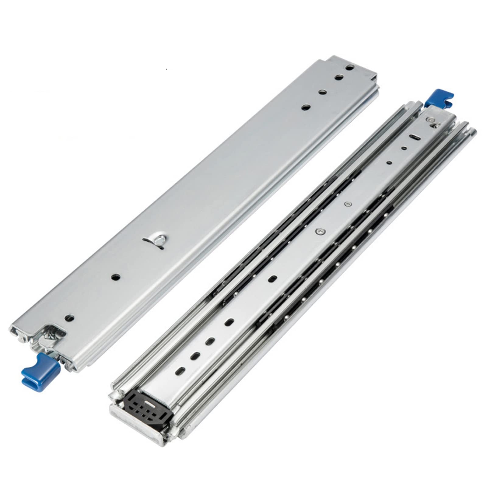 Heavy Duty 60 Inch Drawer Slides with Lock - Full Extension Soft Close Drawer Rails for Motorhomes & RVs - 485lb Load Capacity (1 Pair, 66 Inch) - Perfect for Kitchen Cabinets, Garage Storage & Furniture Retrofitting