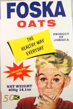 Organic Foska Oats - 14.1 Oz (400g) - Premium Jamaican Rolled Oats for Breakfast & Baking - Healthy Whole Grain Cereal for Smoothies, Porridge & Energy Bars