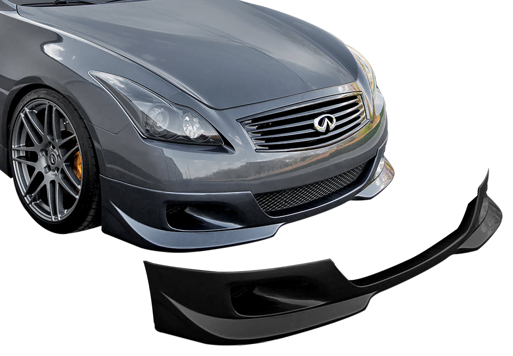 2008-2010 Infiniti G37 Coupe Front Lip Spoiler - KB11922 | Carbon Fiber Style | Enhanced Aerodynamics & Sporty Look | Perfect for Car Enthusiasts & Street Racing