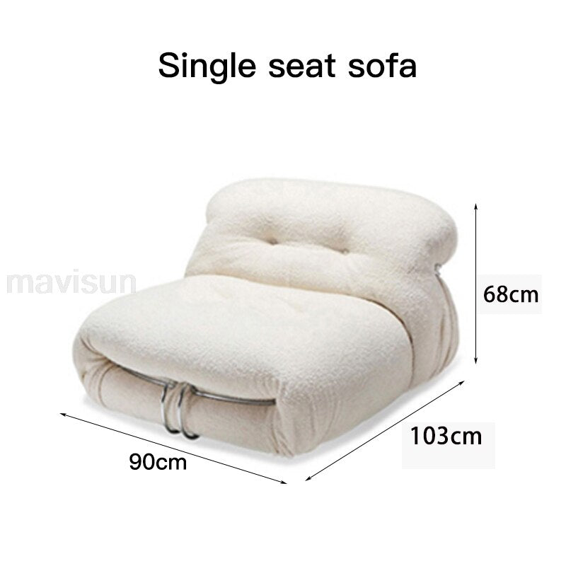 Premium Hippo-Shaped Sofa - Ultra Soft & Comfortable for Ultimate Relaxation | Perfect for Living Room, Bedroom, or Home Theater | Modern Plush Furniture for Cozy Lounging