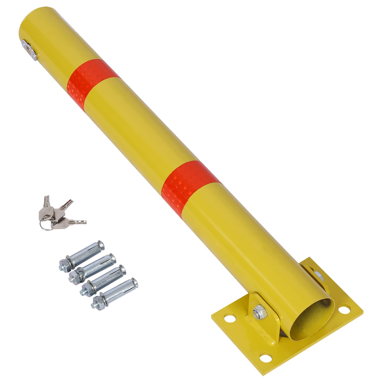 Steel Parking Bollard with Lock - 27.6