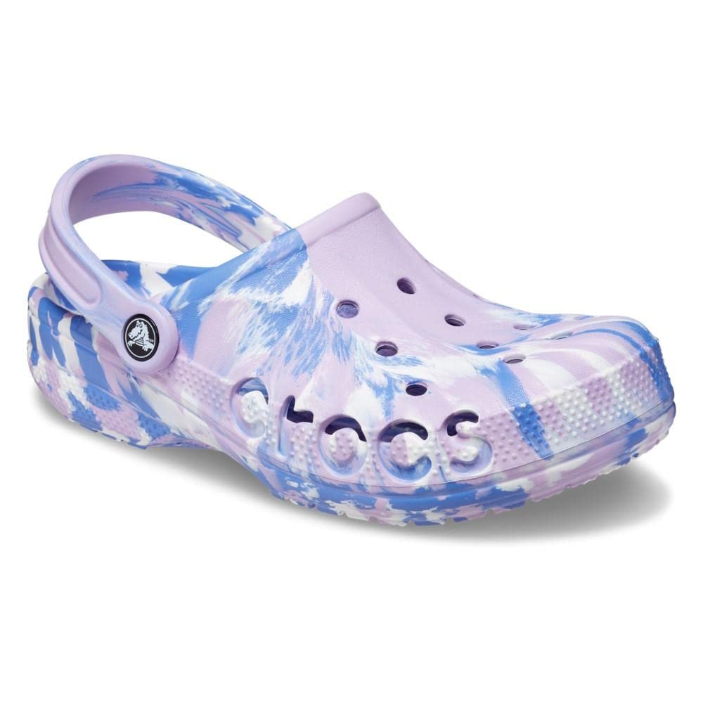 Crocs Unisex Baya Marbled Clogs for Men & Women - Comfortable Slip-On Shoes for Casual Wear, Gardening, Beach & Indoor Use