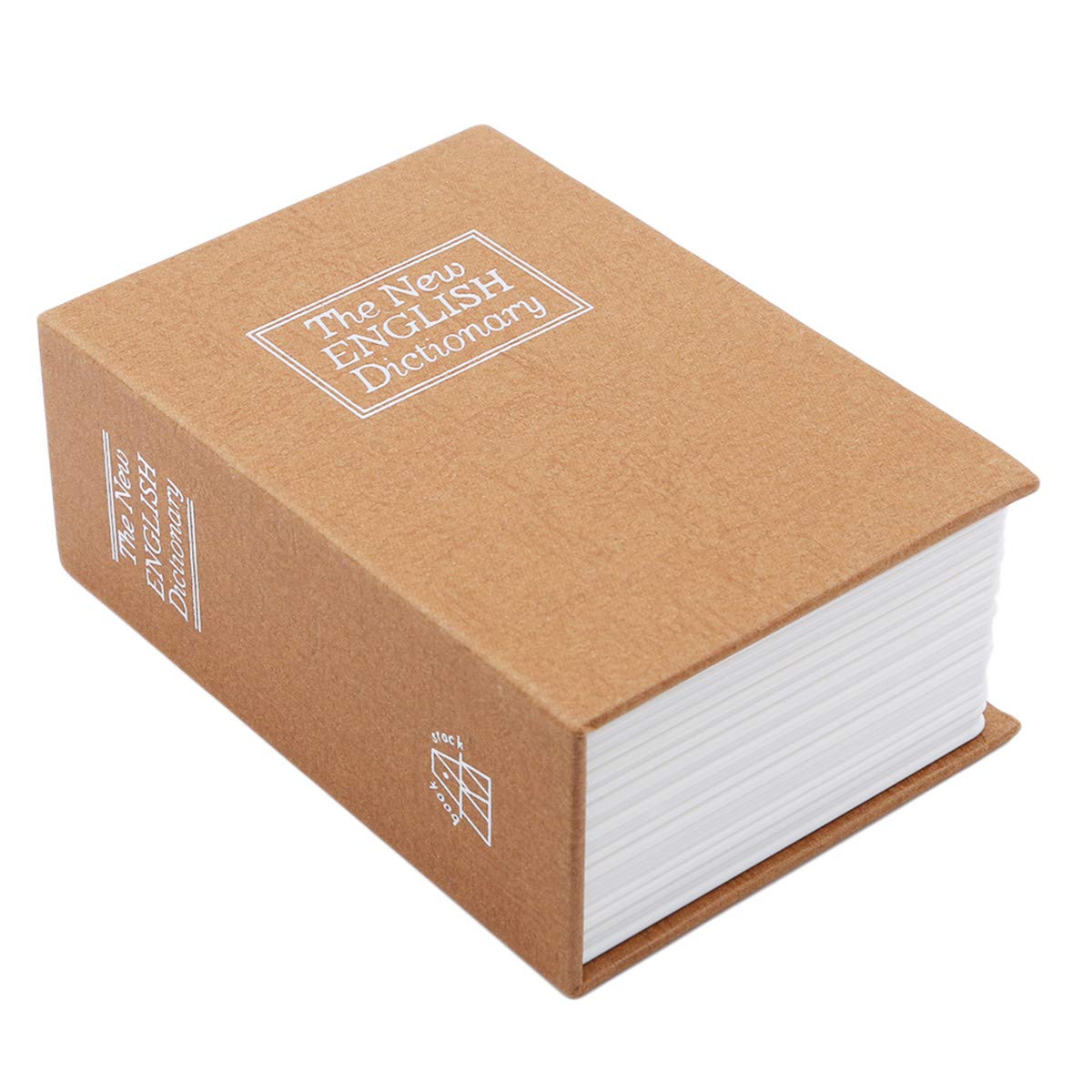 Small Book Safe with Key Lock - Hidden Dictionary Diversion Safe Box for Cash & Valuables - Perfect for Home, Office & Travel Security