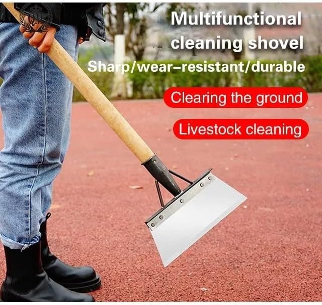 Multifunctional Garden Cleaning Shovel - All-Steel Weeding & Planting Tool for Landscaping, Outdoor Gardening, Grass Maintenance & Camping (20CM) - Perfect for Yard Work, Farm Use & Outdoor Adventures