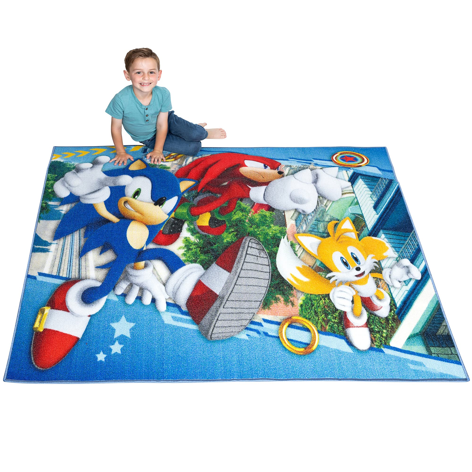Non-Slip Sonic The Hedgehog Anime Kids Room Rug - 69