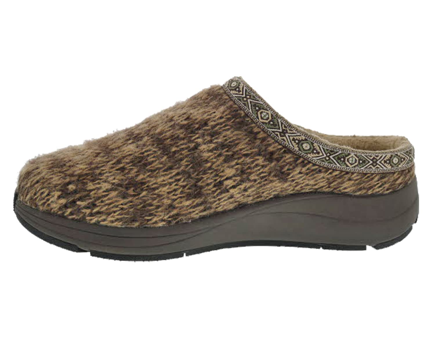 Drew Men's Non-Slip Comfort Knit Slippers with Arch Support - Cozy Indoor House Shoes for Winter Relaxation & Home Lounging