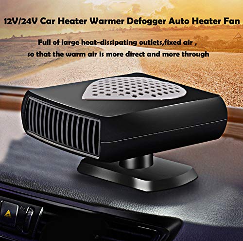 12V Portable Car Heater & Defroster - 150W 2-in-1 for Cars/SUVs/Trucks - Winter Driving Essential