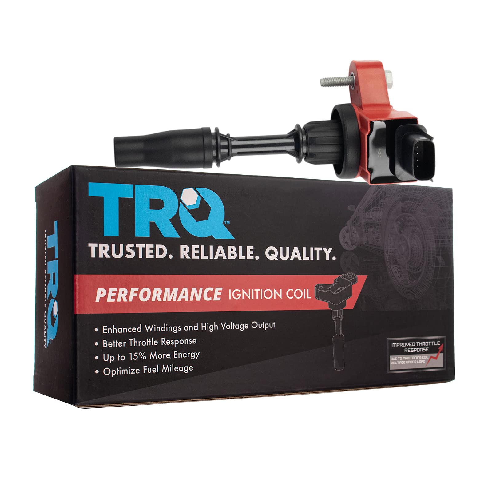 TRQ Ignition Coil Set Compatible with Buick 2014-2020, Cadillac 2013-2019, Chevrolet 2013-2022, GMC 2015-2022 - High Performance Replacement Part for Smooth Engine Start & Improved Fuel Efficiency