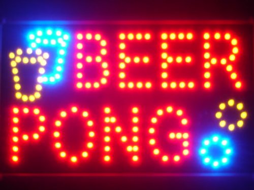 ADVPRO LED015-R Beer Pong LED Neon Light Sign for Bar, Pub, Restaurant & Game Room Decor - Perfect for Parties, Events & Business Advertising