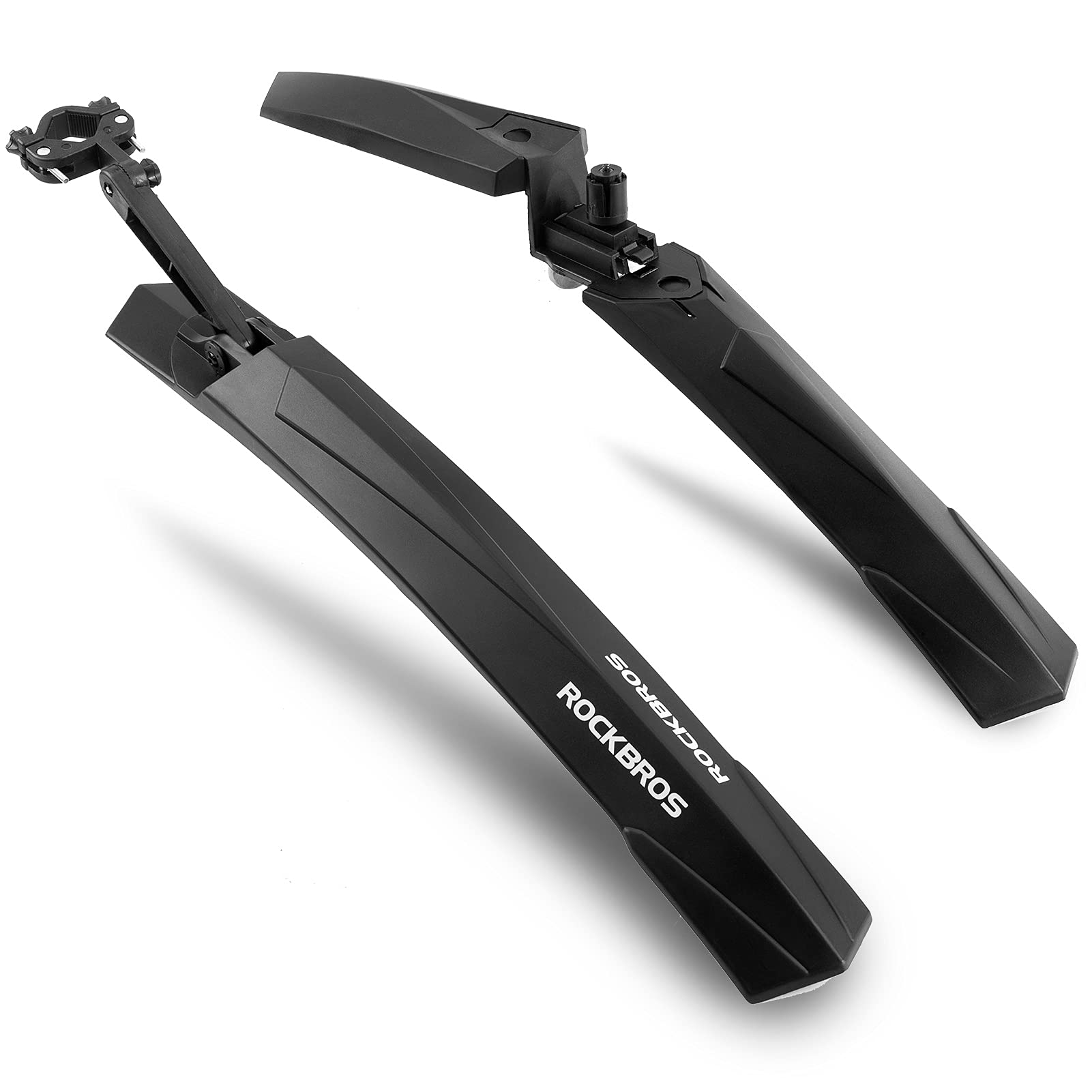 ROCKBROS Adjustable Bike Fenders Set - Universal Front & Rear Mud Guards for Mountain & Road Bikes - Waterproof Cycling Protection for Commuting, Off-Road & Wet Weather Riding
