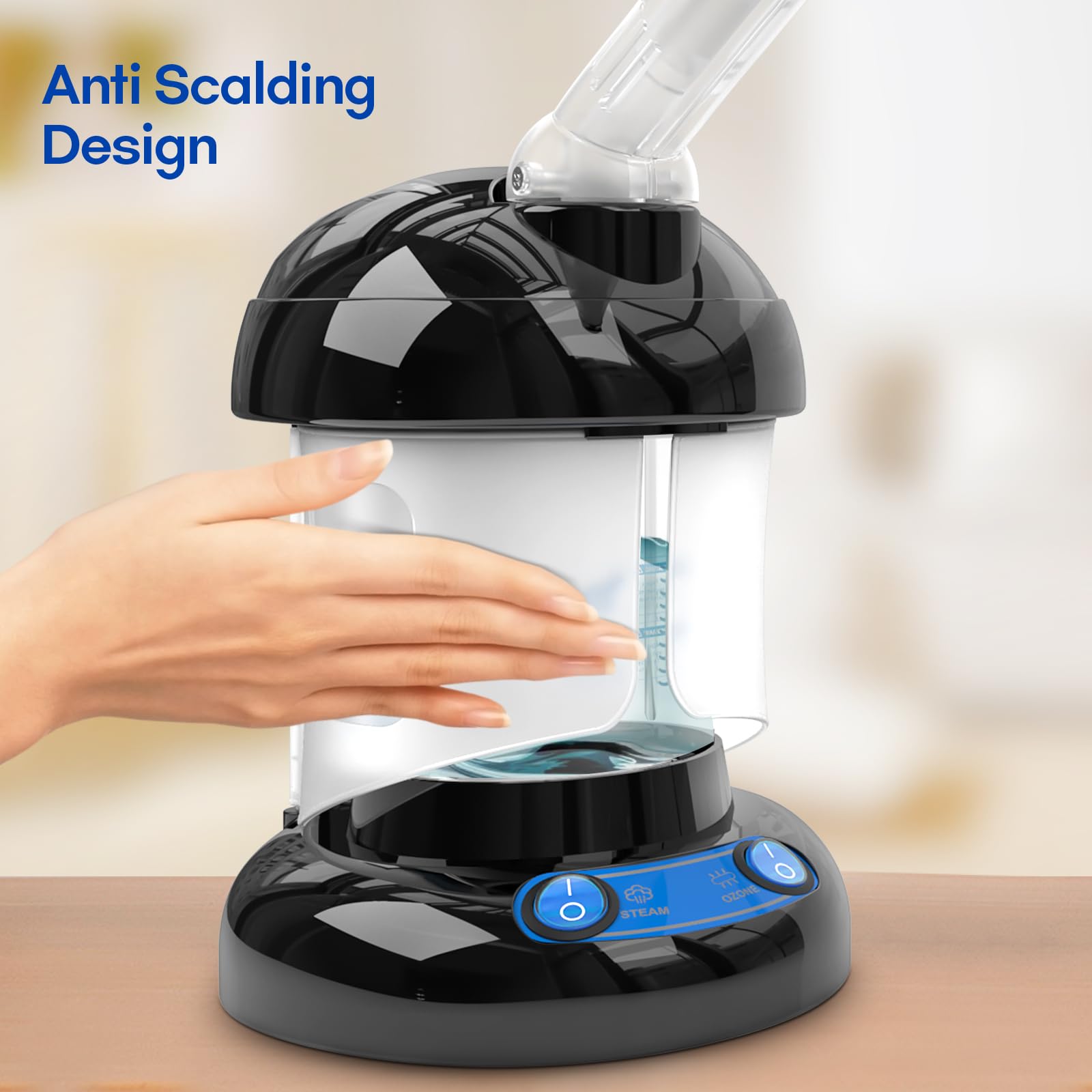 DEER BEAUTY Nano Ionic Facial Steamer - Portable Home & Salon Face Steamer for Skin Care, Hydration & Deep Cleansing | Perfect for Spa Days, Blackhead Removal & Pre-Makeup Prep
