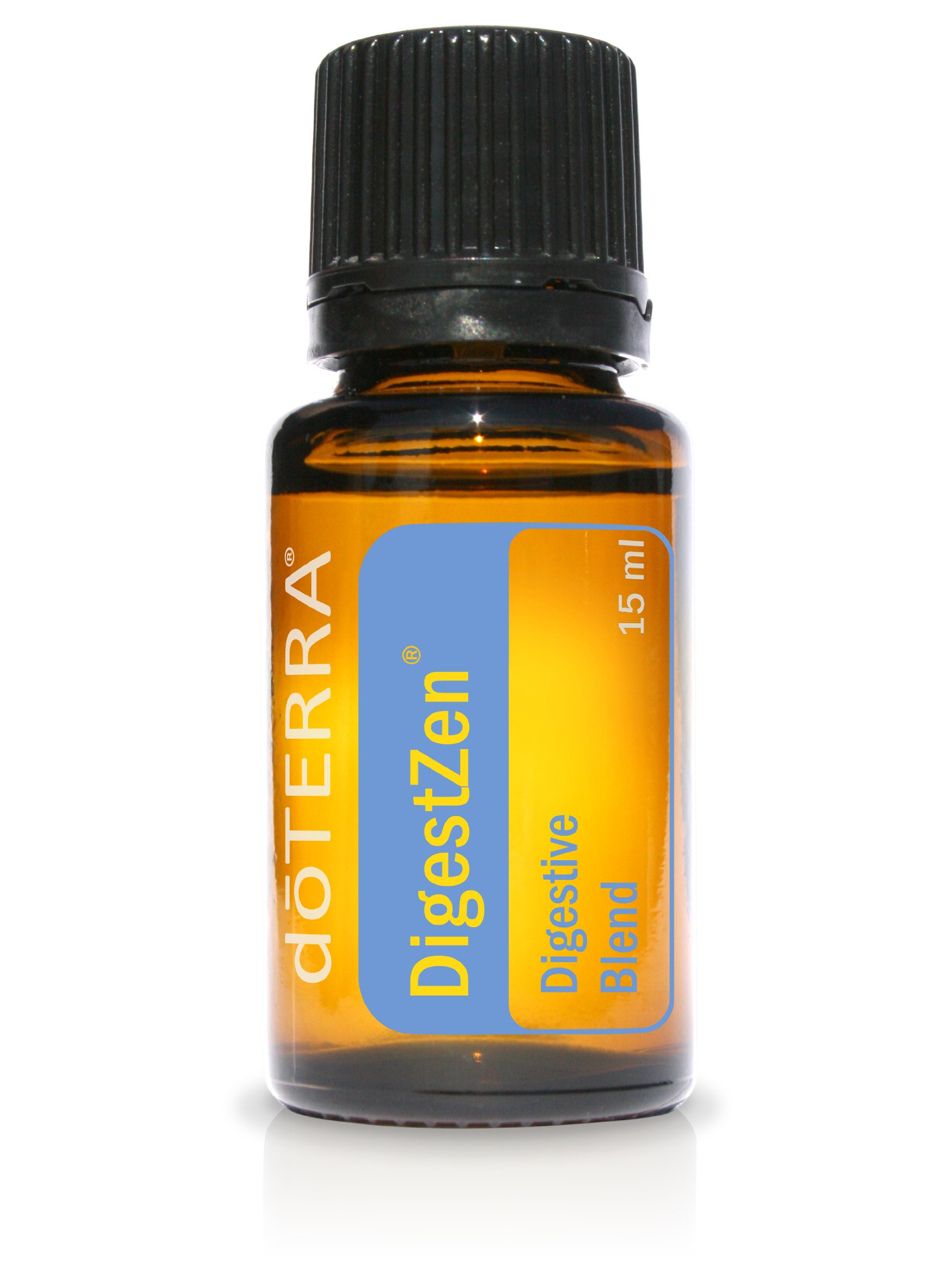 doTERRA DigestZen Essential Oil (15ml) - Pure & Natural Digestive Blend with Peppermint, Ginger & Fennel - Supports Healthy Digestion & Soothes Discomfort - 2 Pack - Perfect for Aromatherapy, Massage & Travel Wellness