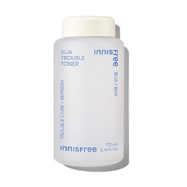 Innisfree Bija Trouble Toner for Acne-Prone Skin - Soothing & Hydrating Facial Toner with Natural Ingredients - Perfect for Daily Skincare & Blemish Control