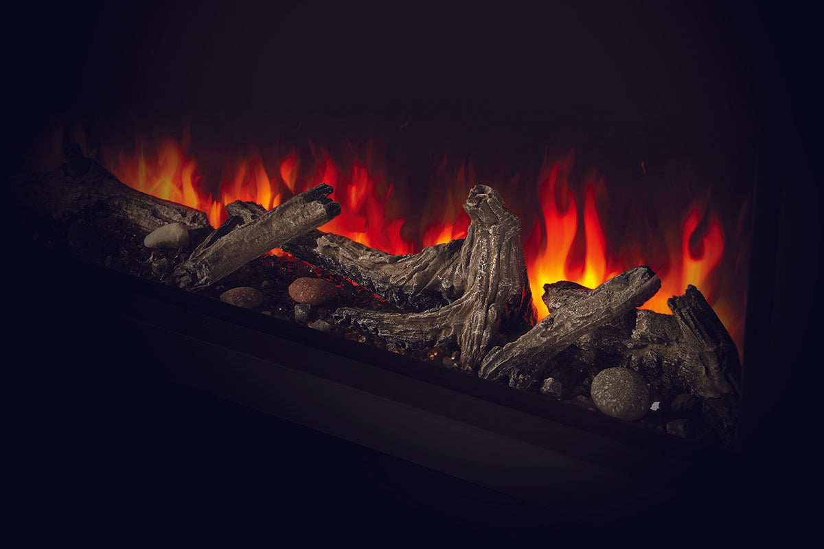 Napoleon Astound 96 Smart Built-In Linear Electric Fireplace - Modern Home Heating Solution for Living Rooms & Bedrooms