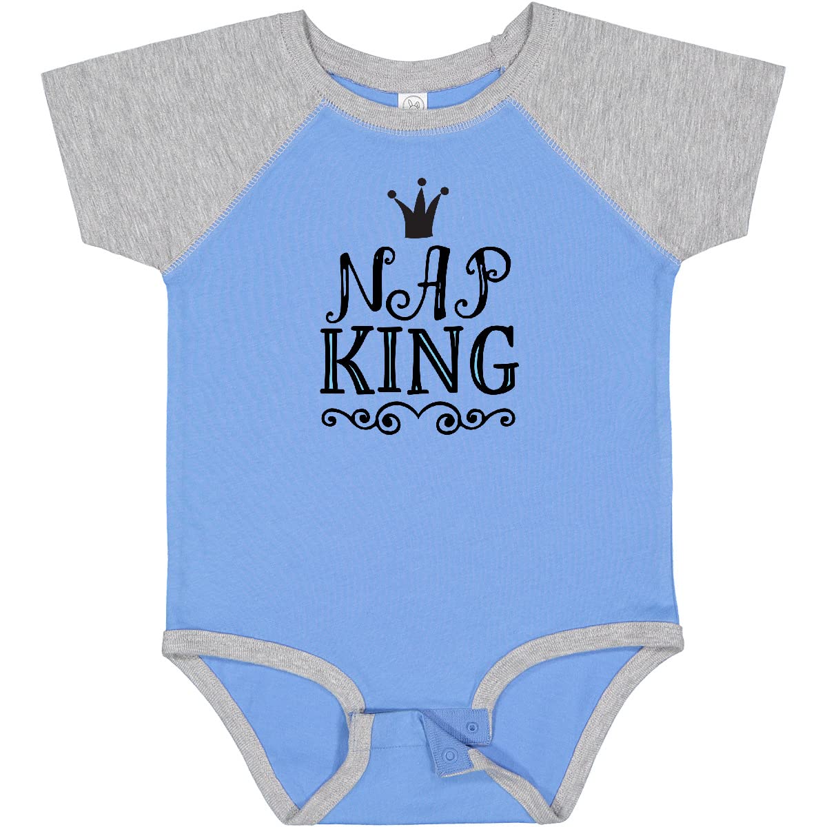 Inktastic Nap King Baby Boy Bodysuit - Soft Cotton Onesie for Newborns & Infants - Perfect for Playtime, Naptime & Everyday Wear