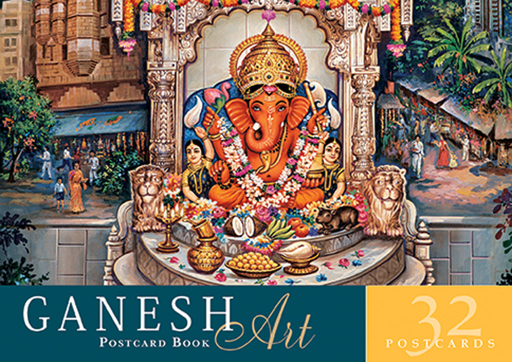 Ganesh Art Postcard Book - Beautiful Hindu God Ganesha Postcards for Collectors, Greetings & Home Decor | Perfect for Gifts, Scrapbooking & Wall Art