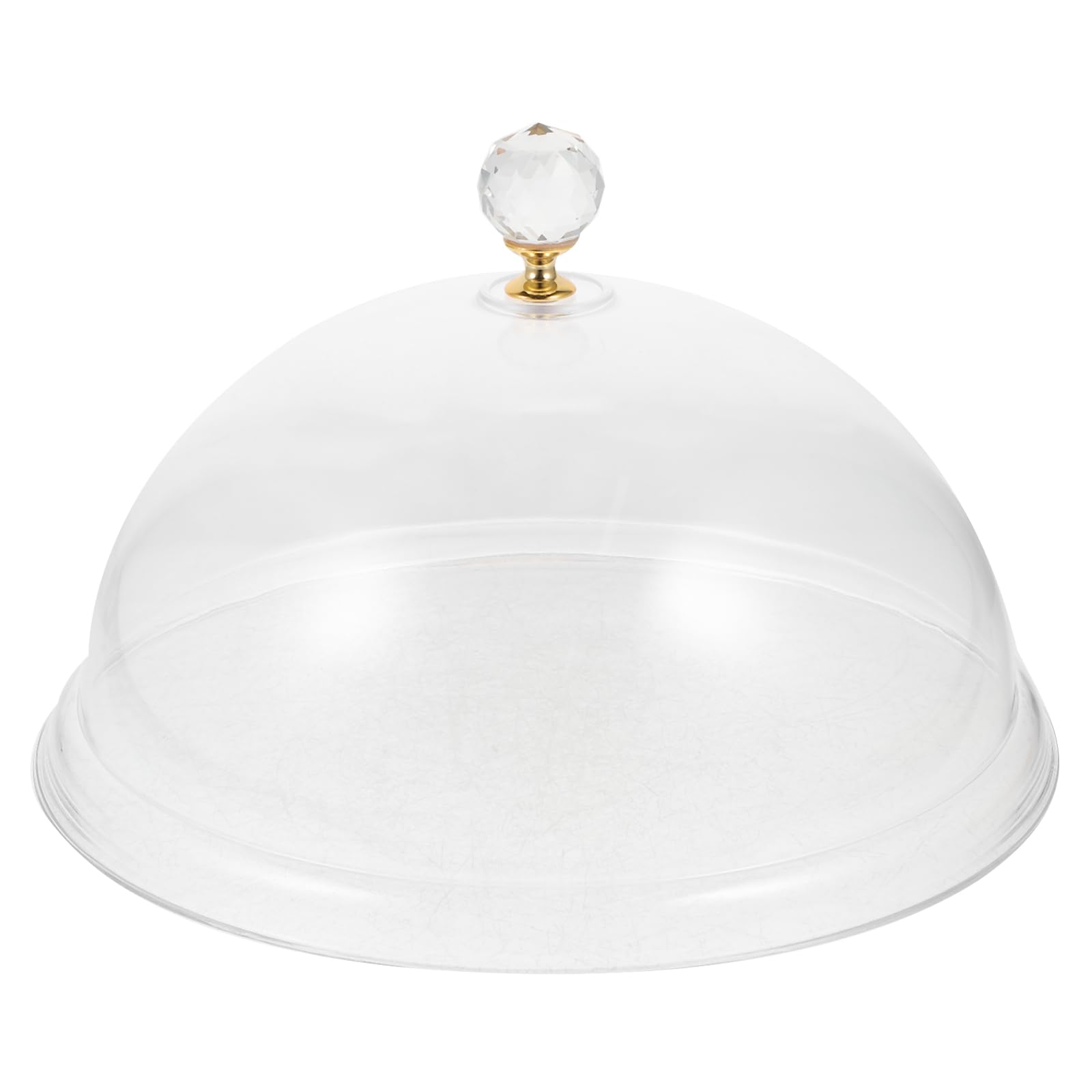 Acrylic Cake Dome Cover - Clear Round Plastic Food Cloche for Cake Stand, Cheese Display & Serving Platter | Perfect for Dessert Presentation, Bakery Showcase & Party Buffet