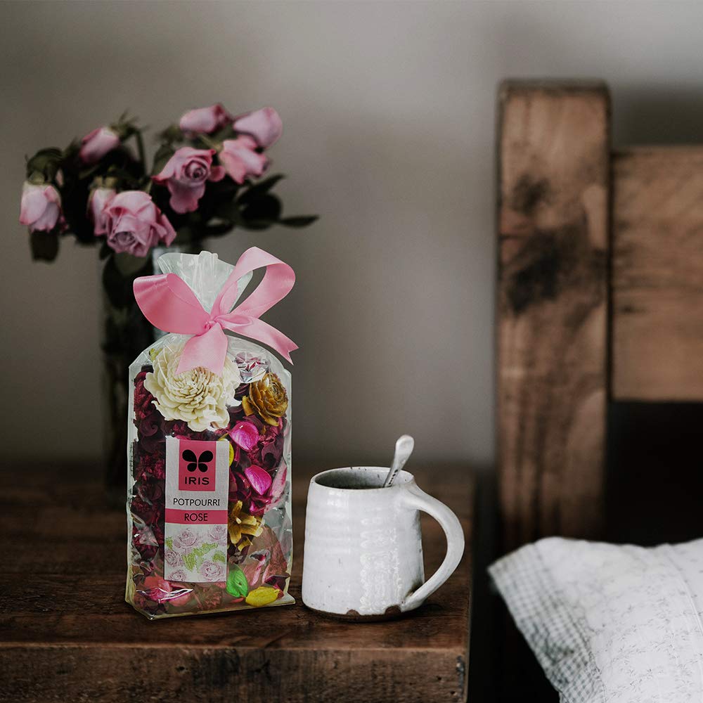 Premium Rose Potpourri - Natural Floral Home Fragrance with Long-Lasting Rose Scent | Handmade in India | 140g Red Decorative Potpourri for Living Room, Bedroom, Bathroom & Office | Mood Boosting Aromatherapy Decor