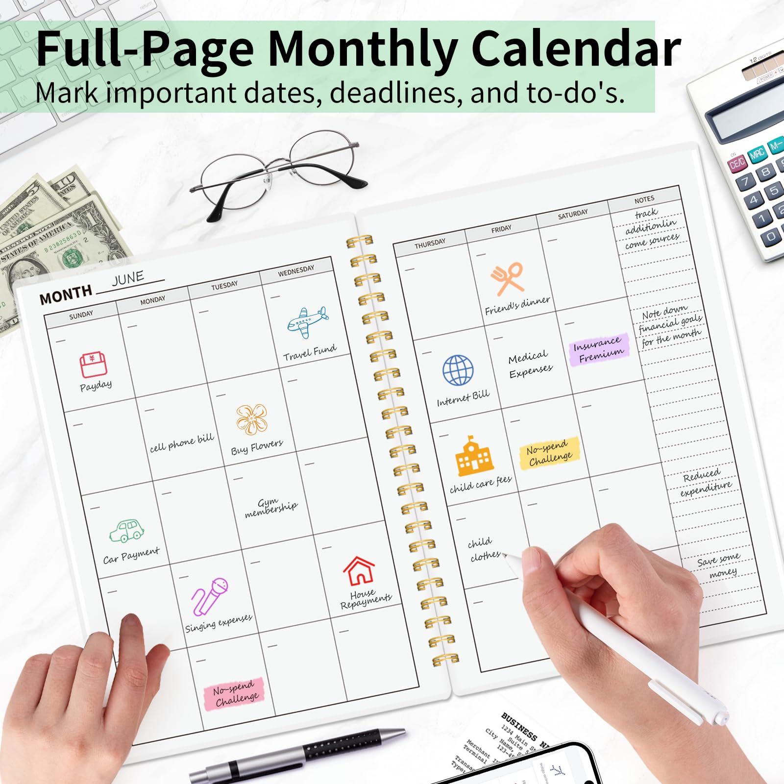 2025 Budget Planner & Monthly Bill Organizer - Financial Planner with Expense Tracker, Savings Goals & Income Management - Perfect for Personal Finance, Household Budgeting & Money Management | Great for Students, Families & Financial Planning Enthusiasts