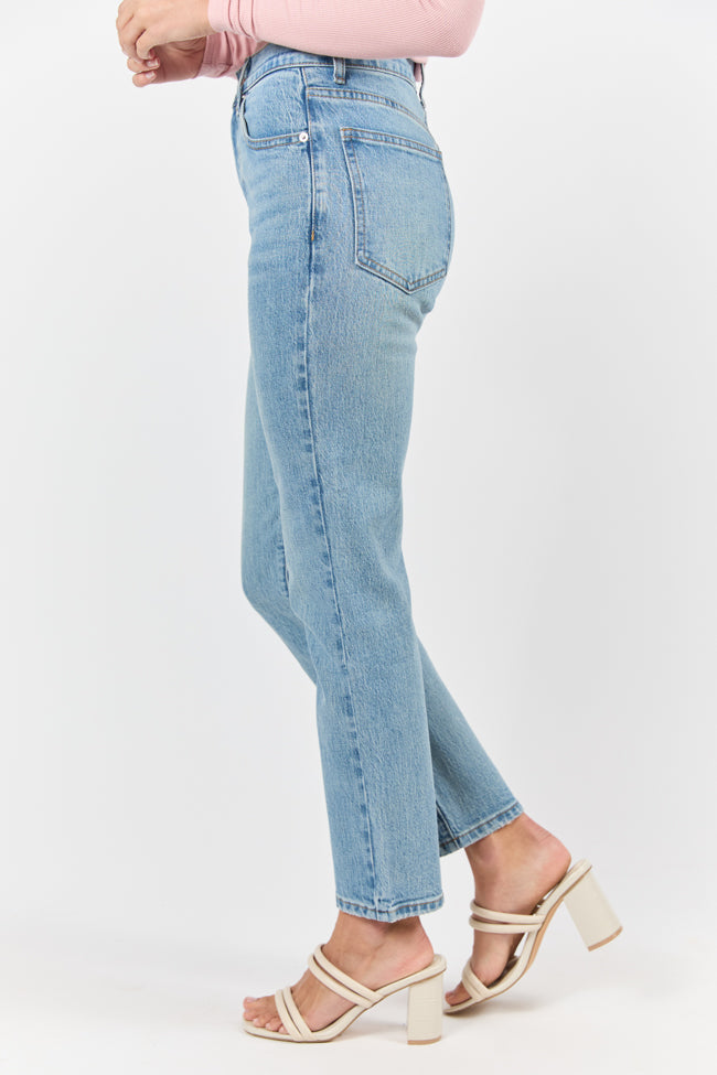 Millie Medium Wash Straight Leg Jeans for Women - Classic Denim Pants with Comfortable Fit - Perfect for Casual Wear, Office & Everyday Outfits