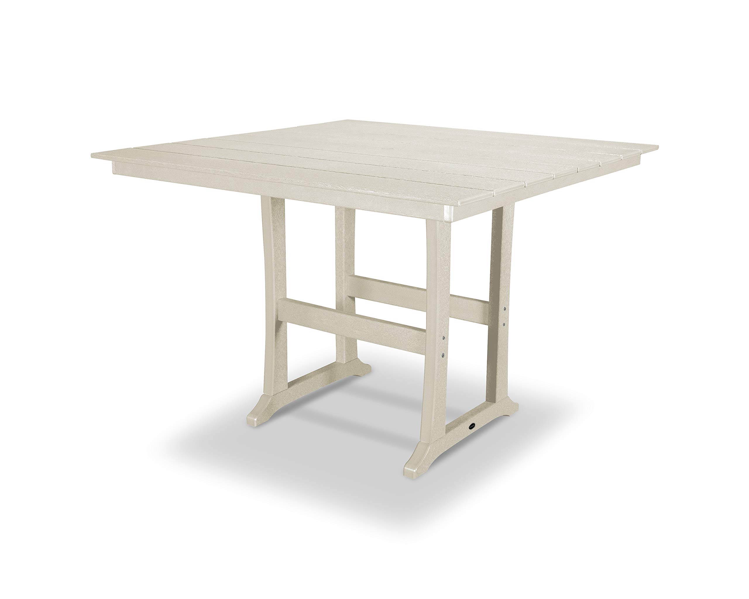 POLYWOOD® Outdoor Bar Table in Sand - Durable All-Weather Dining Table for Patio, Deck, Poolside & Backyard Entertaining