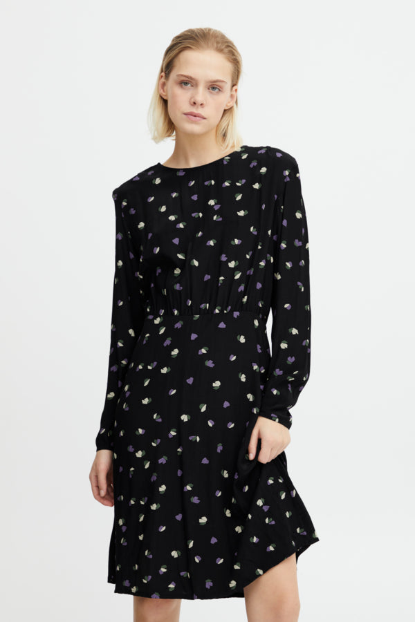 Heli Mini Dress - Black Floral Print Summer Party Dress for Women | Casual & Night Out Outfits | Perfect for Dates, Clubs and Beach Vacations