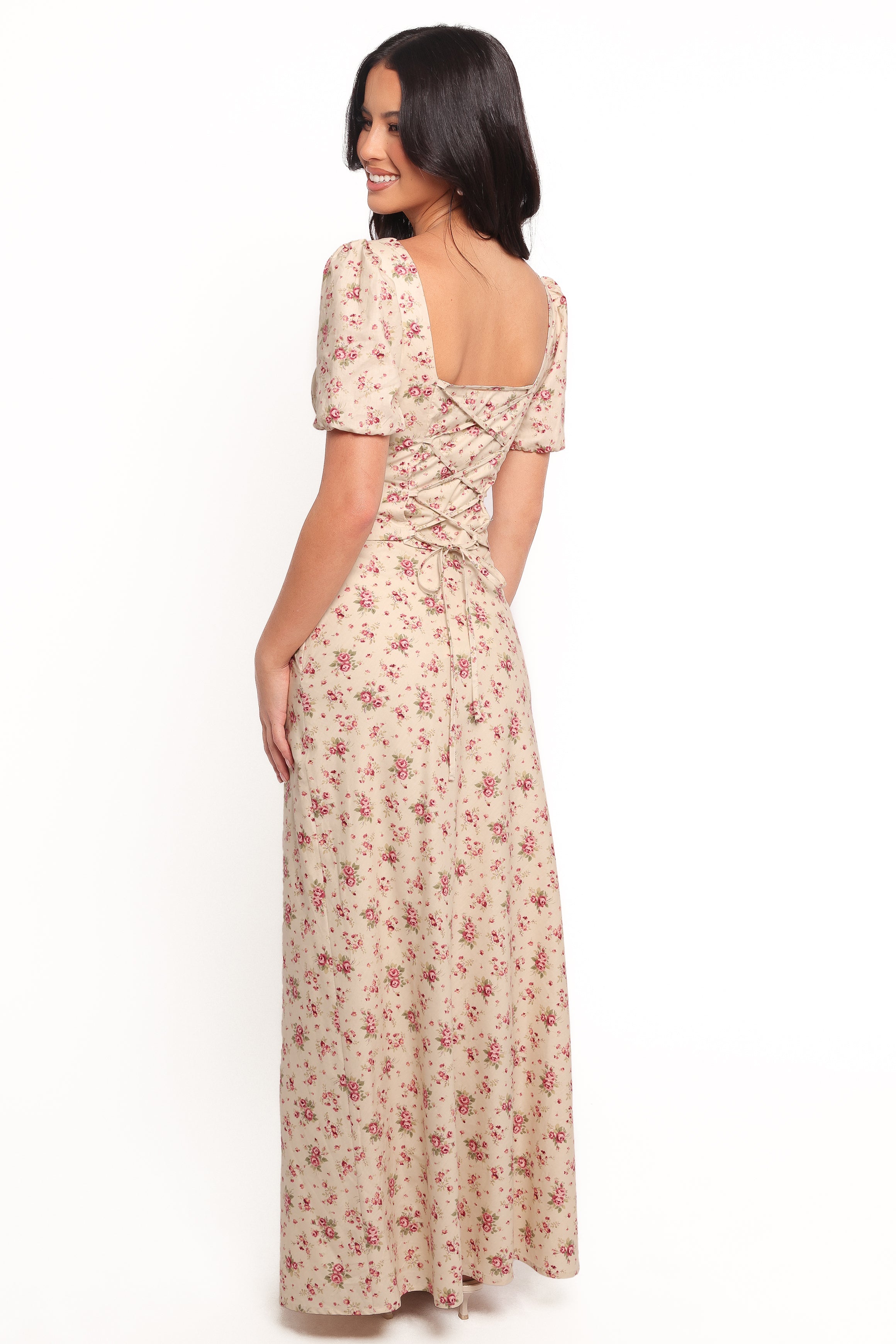 Annly Women's Maxi Skirt - Red Floral Print Long Flowy Skirt for Summer, Beach, Vacation & Casual Wear | Plus Size Options Available