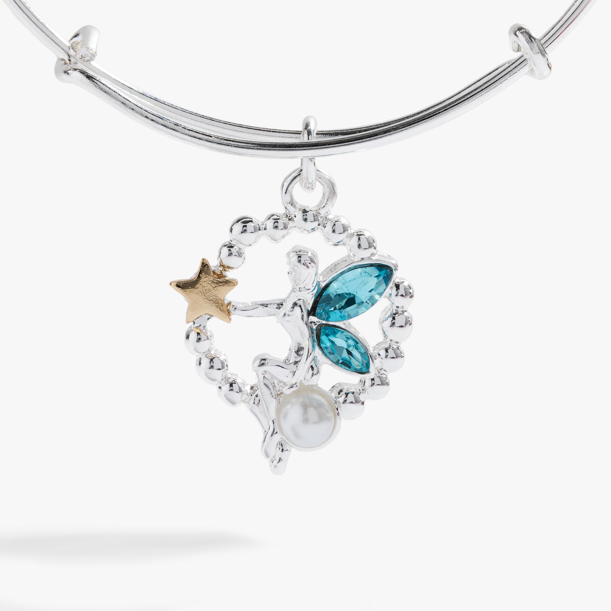 Fairy Charm Bangle - Elegant Adjustable Crystal Bracelet for Women | Perfect for Parties, Weddings & Everyday Wear